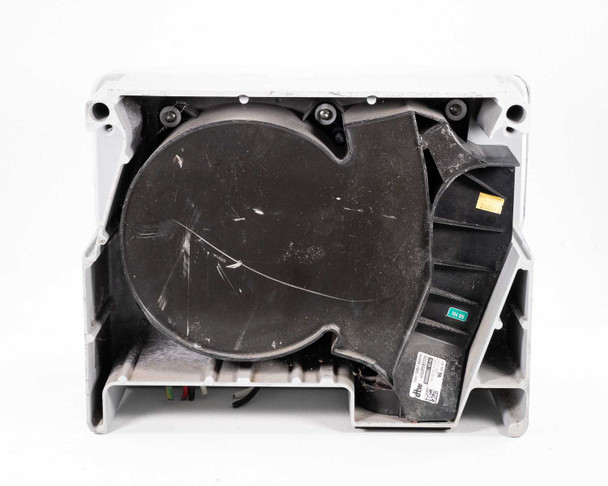 SMA Sunny Boy SB 3800-US-10 — interior rear showing internal transformer housing (large black circular component) with mounting structure and fan assembly