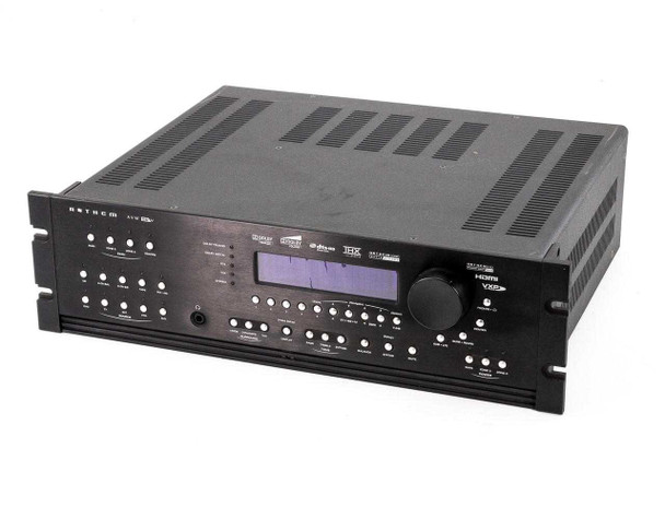 Anthem AVM 50V A/V preamp processor — front panel three-quarter view showing controls and LCD display