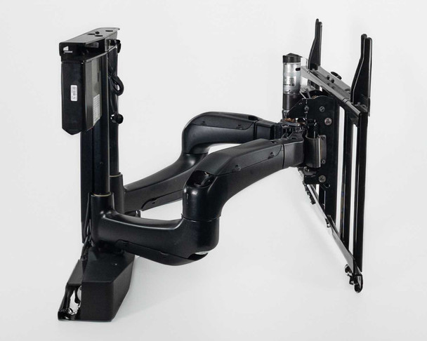 Chief PXRUB motorized TV mount — side profile showing arm depth and motorized pivot assembly