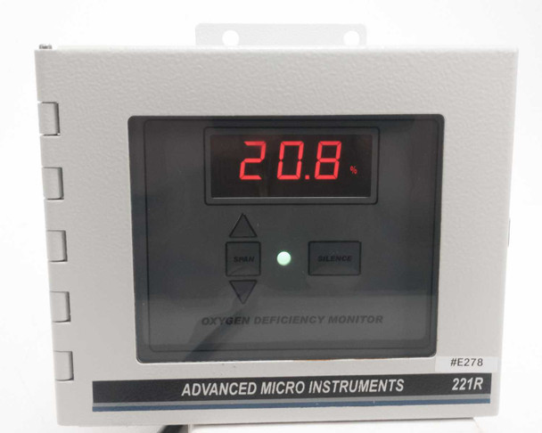 Advanced Micro Instruments 221R-6ANA0605 Oxygen Deficiency Monitor Analog Output