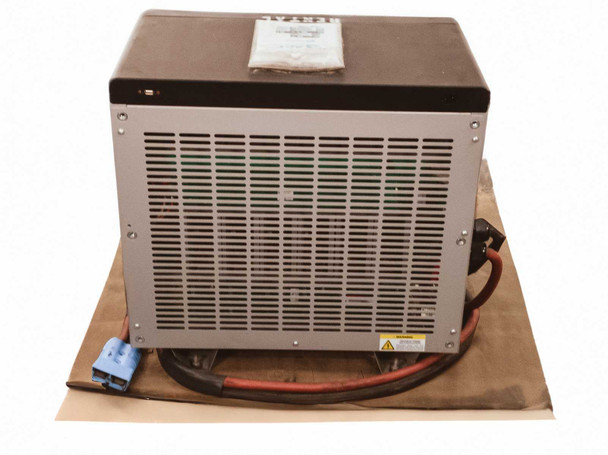ACT Quantum Q6-48-240-480 – rear panel view showing ventilation grille and output cable with SB connector
