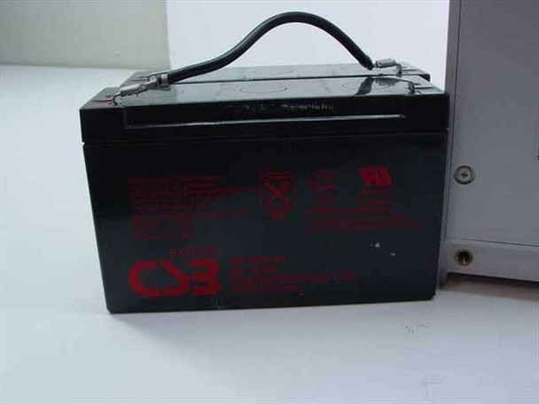 CSB lead-acid replacement battery shown next to Tripp-Lite Smart 700RM UPS — battery is NOT included with purchase
