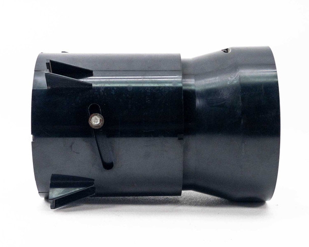 U.S. Precision Lens Delta II — opposite side profile showing barrel taper and mounting tab arrangement