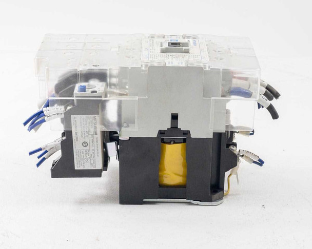 Mitsubishi SD-N50 contactor – side view showing coil assembly and wiring