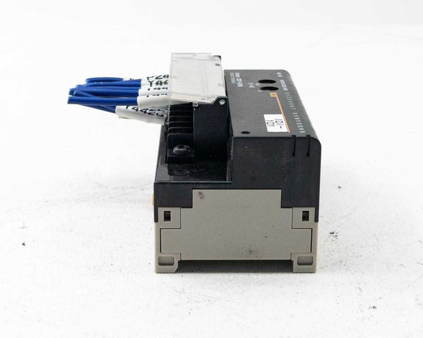 Omron CRT1-ID16 Remote Terminal Input Module – left-side profile view showing connector port and module housing