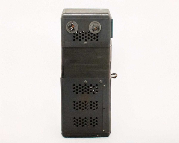 Sola 23-25-230-3 constant voltage transformer – narrow side view showing dual screw terminals at top and ventilation louvers