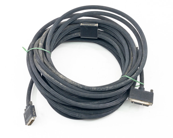 IBM 21F5061 EC 844090 vintage computer cable 9829 coiled full length view showing long cable run