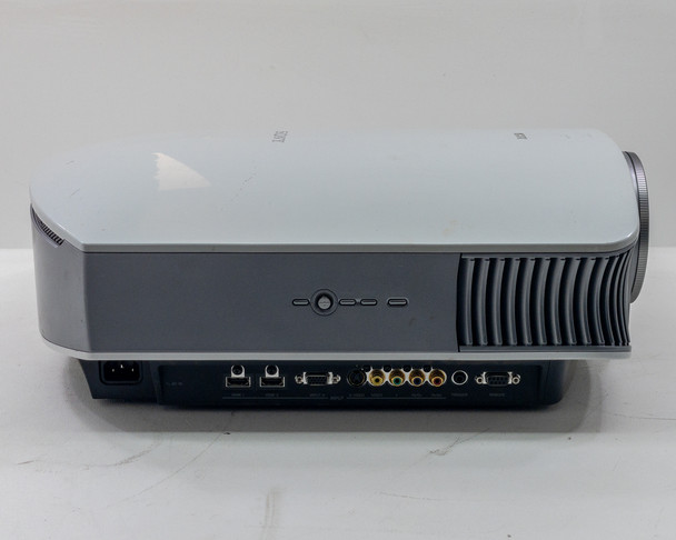 Sony VPL-VW50 SXRD projector — straight front view with lens illuminated and Full HD 1080 badge visible