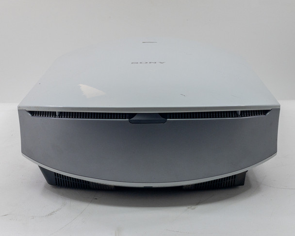 Sony VPL-VW50 — close-up of motorized lens assembly with Sony branding on front panel