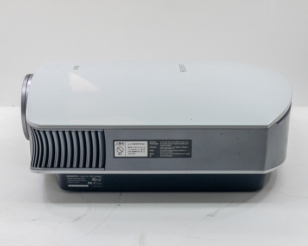 Sony VPL-VW50 — front-right three-quarter view showing input port panel on left side and lens assembly