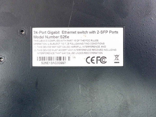 Pakedge S26e 24 Port Gigabit Ethernet Switch with 2 SFP-Ports