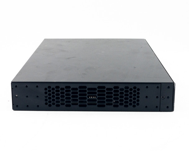 Araknis Networks AN-210-SW-R-8-POE front panel close-up showing Araknis Networks logo, OvrC Enabled badge, and blue status LED
