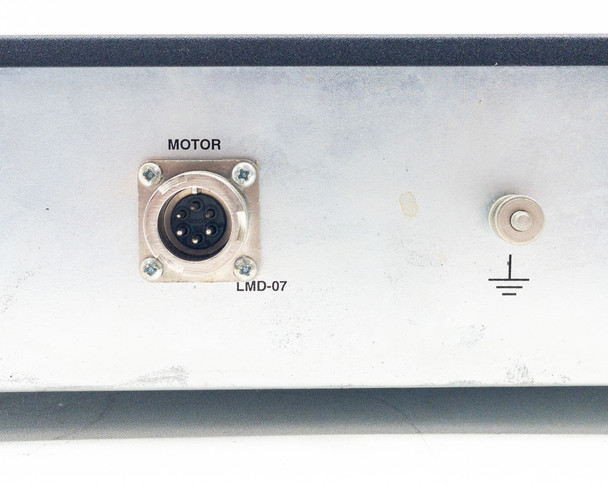 Hiden Analytical LMC Linear Motion Driver – rear panel Motor connector LMD-07 (4-pin circular) and ground terminal