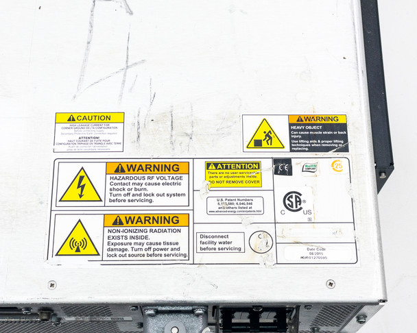 Advanced Energy generator – three-phase AC power input terminals