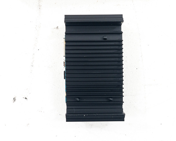 Side profile of ODROID-MC1 Solo module showing full-length black aluminum heatsink fins