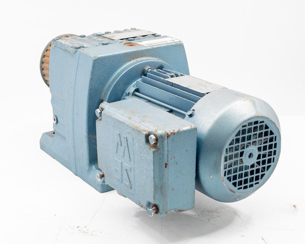 SEW-EURODRIVE R67DT80K4TN gear motor right-side view showing motor and reducer assembly profile