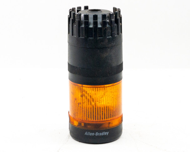 Allen - Bradley 855T-B24SA1 Sound Module & 855T-B24FN5 Stack Light, Orange AS-IS