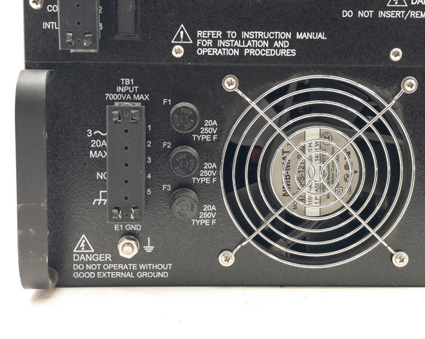 Glassman PS/PK003R1.3 control panel detail showing analog meters and selector switches