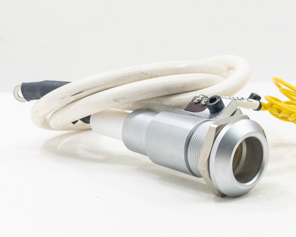 LEMO connector assembly complete with cable and microswitch – assembled view