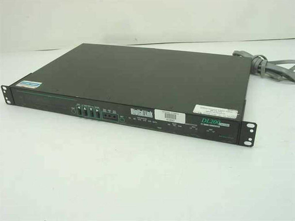 Digital Link DL200 Encore T1 SMDS Converter front panel view showing status LEDs and 1U rackmount chassis