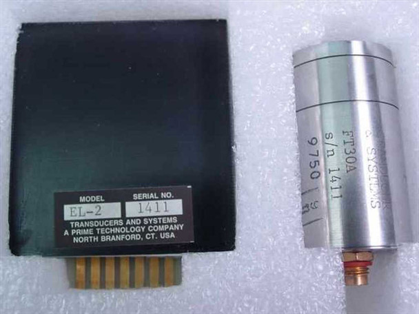 Transducers and Systems FT30A transducer and EL-2 module side by side showing both components and label details