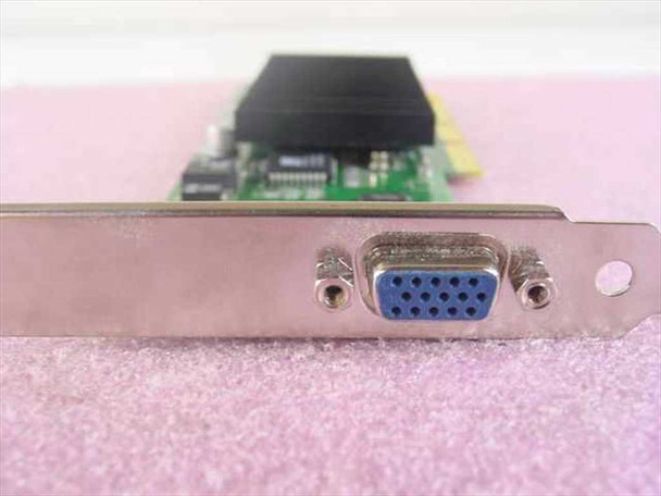 Dell 034MCW low-profile AGP video card — rear bracket view with 15-pin VGA connector