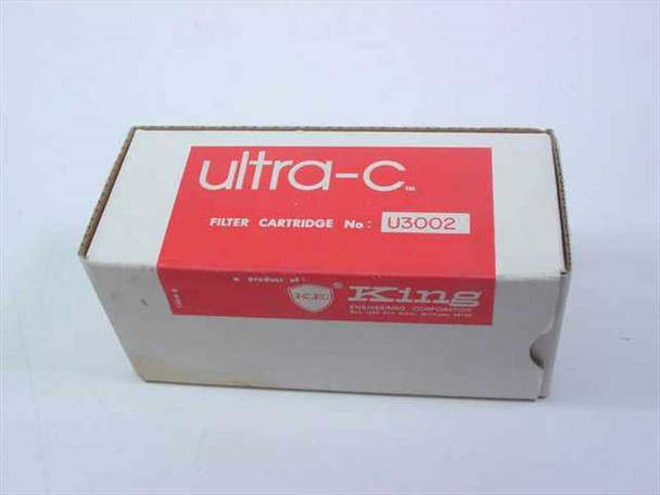 King Engineering U3002 Ultra-C Filter Cartridge No. U3002 — front view of original white and red box