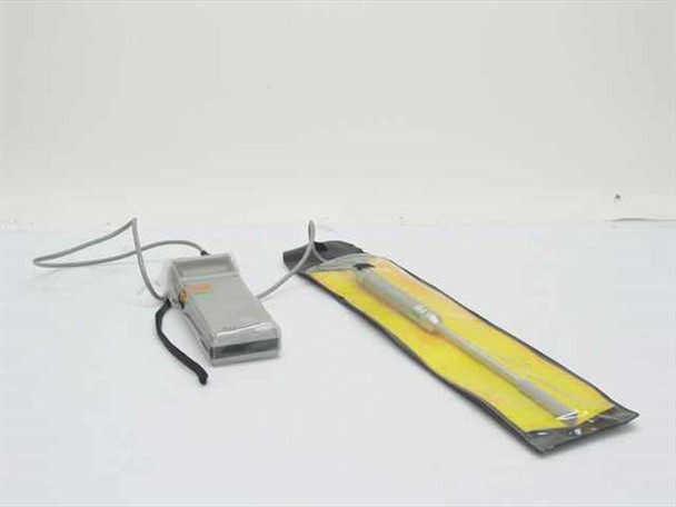 Omega Engineering RH-30-2 humidity meter with connected probe and yellow protective sleeve — full unit overview