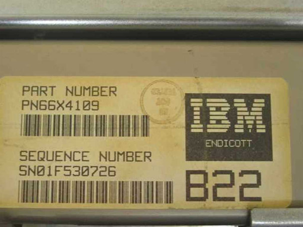 IBM 66X4109 label showing Part Number PN66X4109, Sequence Number SN01F530726, and B22 designation – IBM Endicott