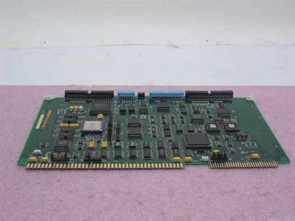 View Engineering 633594-002 SCSI Controller Card PBA – top component side view showing main ICs, ribbon cable connectors, and blue daughter-board headers