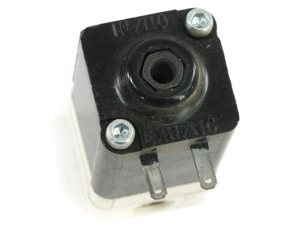 Humphrey N7161 solenoid valve – top-down view of black solenoid coil housing with mounting tabs and center orifice