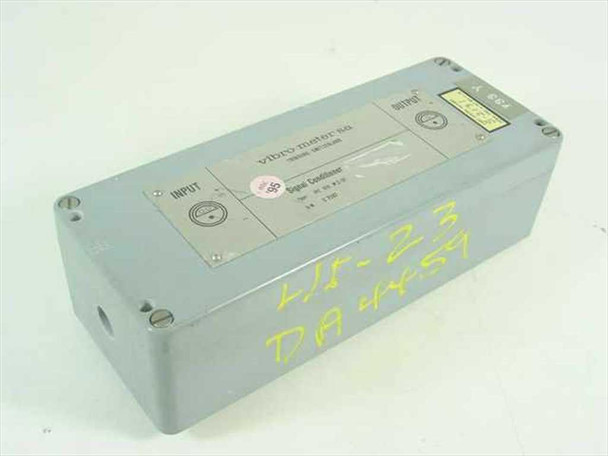 Vibro Meter SA IPC 619 M2-01 Signal Conditioner S-2131 — top-front angled view showing INPUT port and label with handwritten inventory markings