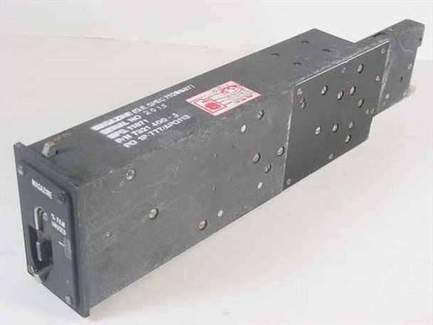GE 7321-400-3 Military Film Magazine – opposite side three-quarter view showing full length of metal body