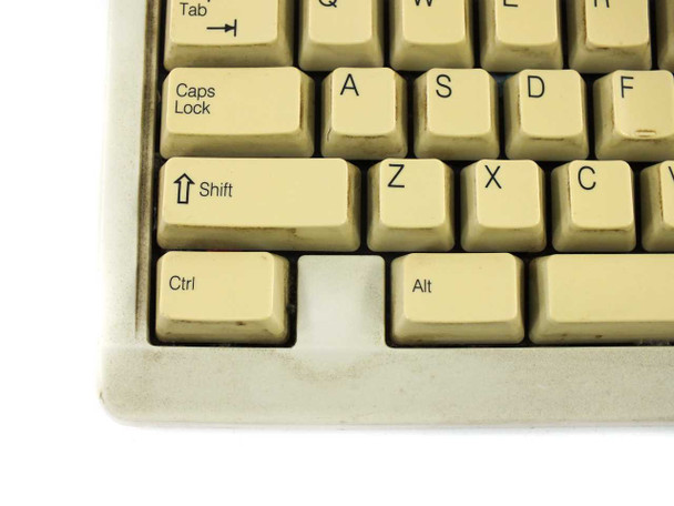 Compaq 160648-001 101-Key Spacesaver PS/2 Keyboard - RT101 160648-101 - YELLOWED