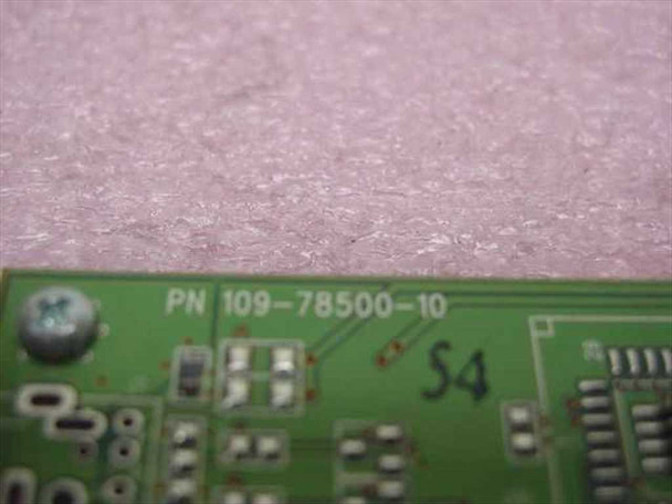 Close-up of ATI Radeon 7000 PCB edge showing part number label PN 109-78500-10