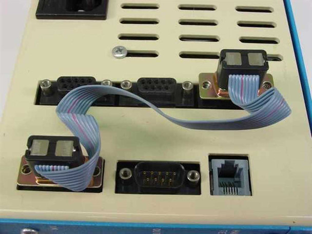 Anaheim Automation DPW65351XDB9 — connector panel detail showing DB9 connectors, ribbon cable headers, and RJ port