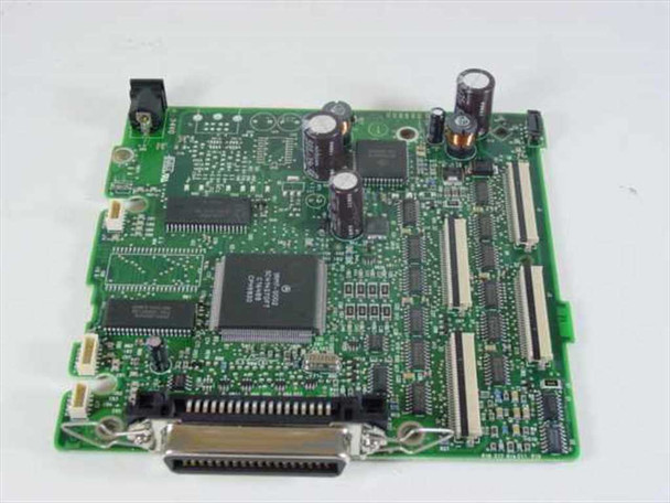 HP C6417-60055 main logic board for DeskJet 600 series – full top view showing main ICs, edge connectors, and parallel port interface