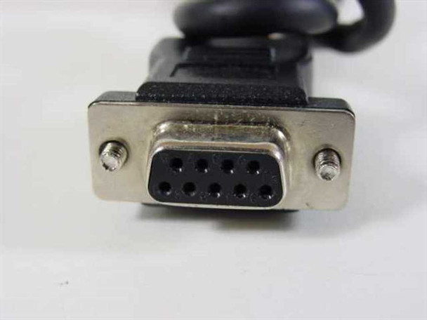 DB9 9-pin female serial connector end of the cable included with the Posh MR3-RS card reader
