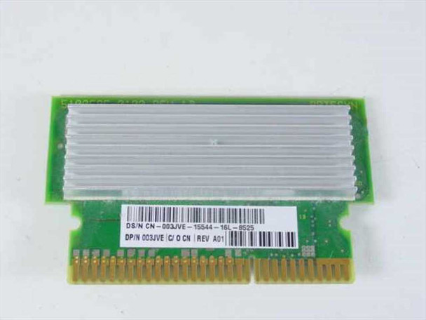 Dell 003JVE Voltage Regulator Module VRM Rev A01 – top view showing heatsink and label with DS/N and DP/N barcodes