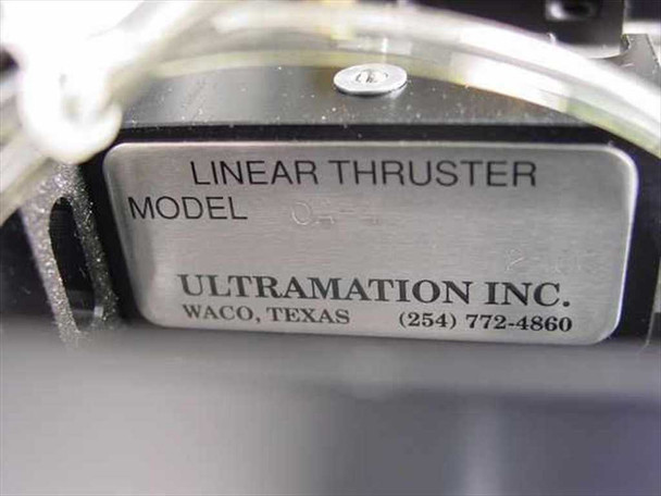 Ultramation OA-4 nameplate label showing model designation and Ultramation Inc. manufacturer information, Waco Texas