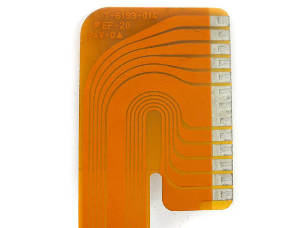 Close-up of Citizen IDP-3500 flex cable showing part number T-6193-014, EF-20, and 9AV-0A markings
