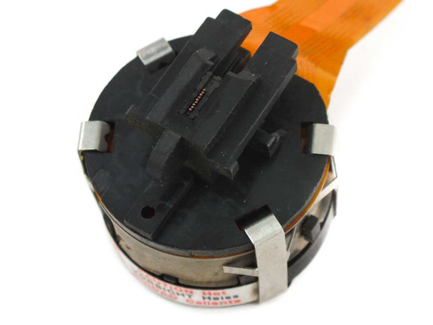 Top view of Citizen IDP-3500 T-6193-014 print head showing pin connector interface and black mounting body