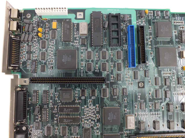 IBM PS/2 8530 System Board – close-up of opposite board corner showing large QFP controller ICs and supporting circuitry