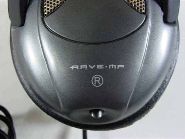 Rave-MP Black Stereo Headphones with 3.5mm Jack and 6-Foot Cable