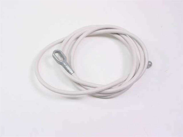 Qualtec 06127 Lok-Kit security cable with looped metal end fitting — coiled, full length view