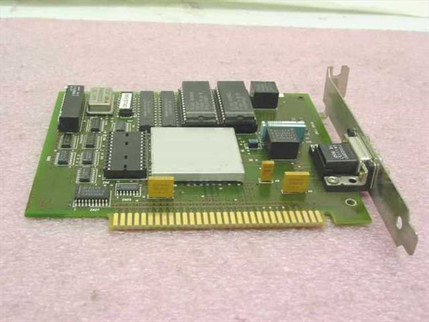 IBM 39F8486 Token Ring NIC – component side view showing main controller IC, memory chips, and ISA 8-bit edge connector