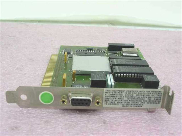 IBM 39F8486 ISA 8-bit Token Ring NIC – front view showing DB9 connector, bracket, and ISA edge connector