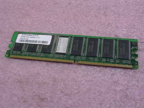 Samsung 256MB DDR PC2100 184-pin DIMM — front label side showing part number 184DR256M668 and barcode