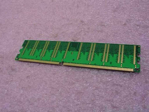 Crucial CT3264Z40B.8TG2 256MB DDR PC3200 DIMM – PCB reverse side showing gold 184-pin edge connector