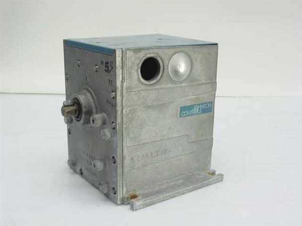 Johnson Controls early servo drive actuator – front-left view showing output shaft, dome fasteners, and HAMILTON marking on base